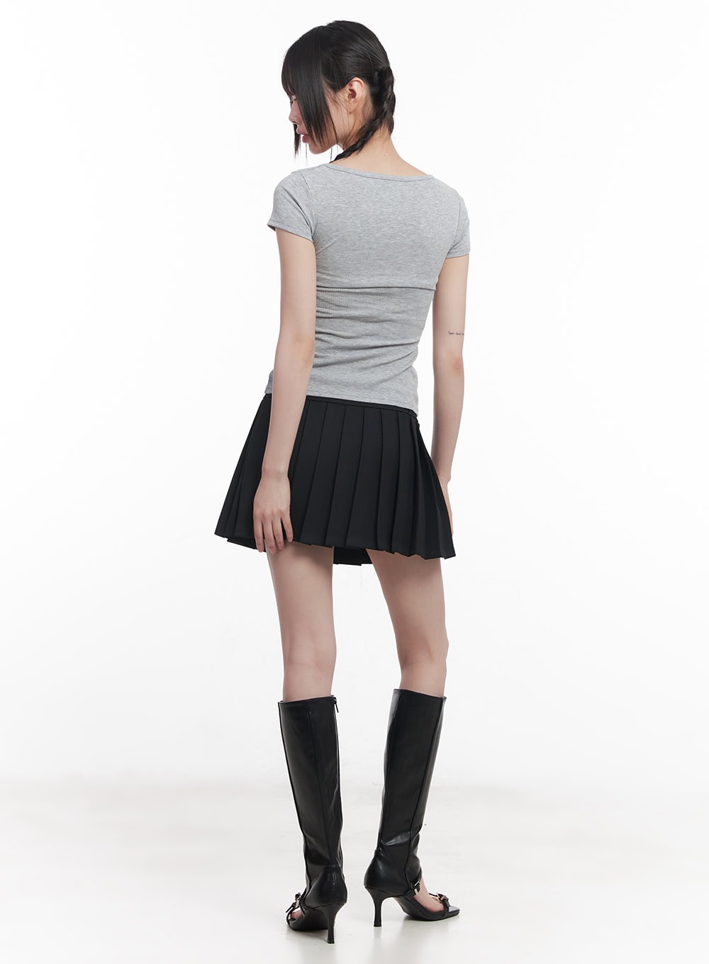 Pleated Mini Skirt CU506