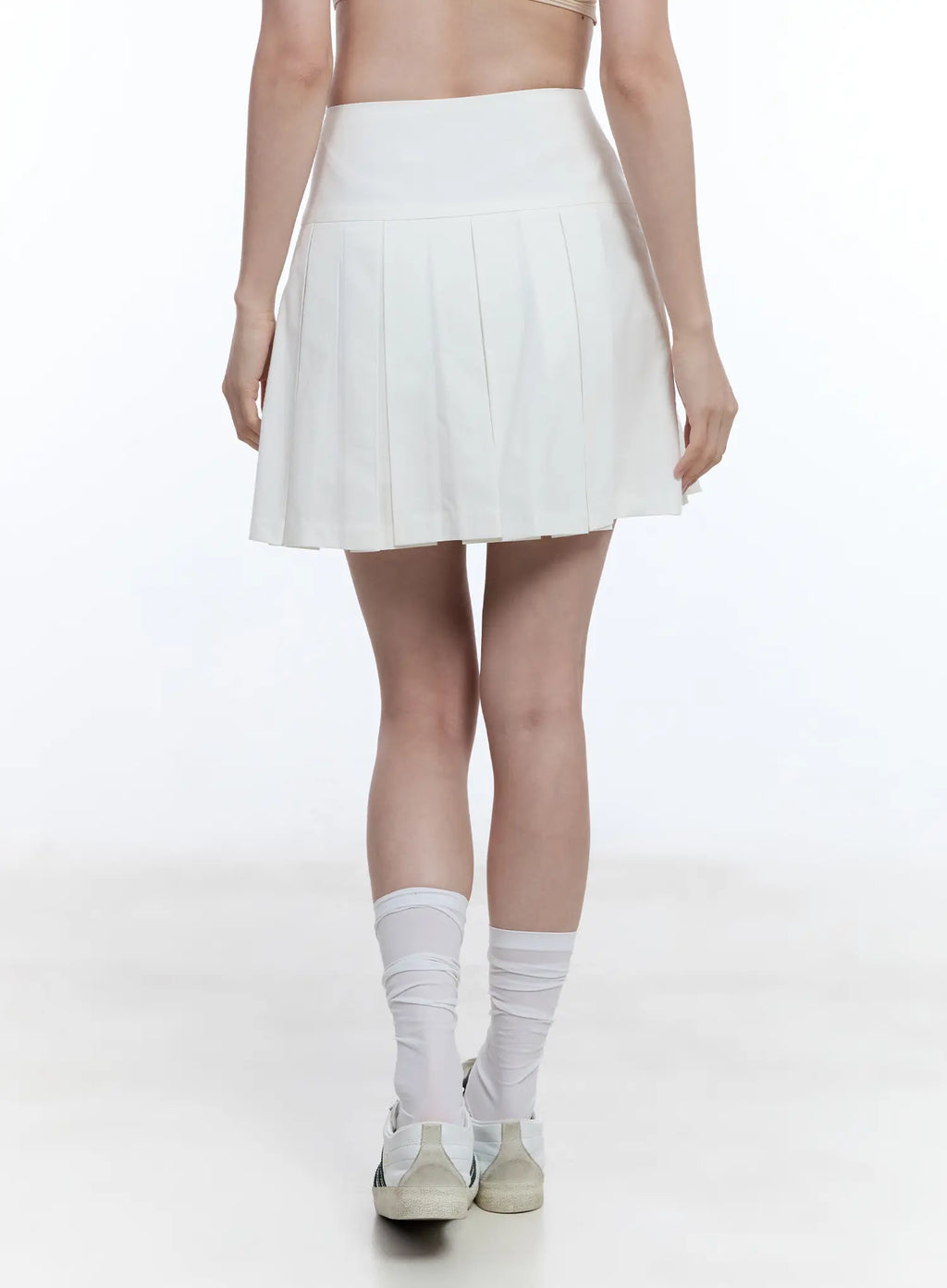 High-Waist Pleated Mini Skirt CU513
